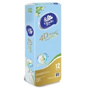 4D DELUXE天然植萃立體壓花卷紙12卷 4D DELUXE BOTANICAL CARE BATHROOM TISSUE 12'S